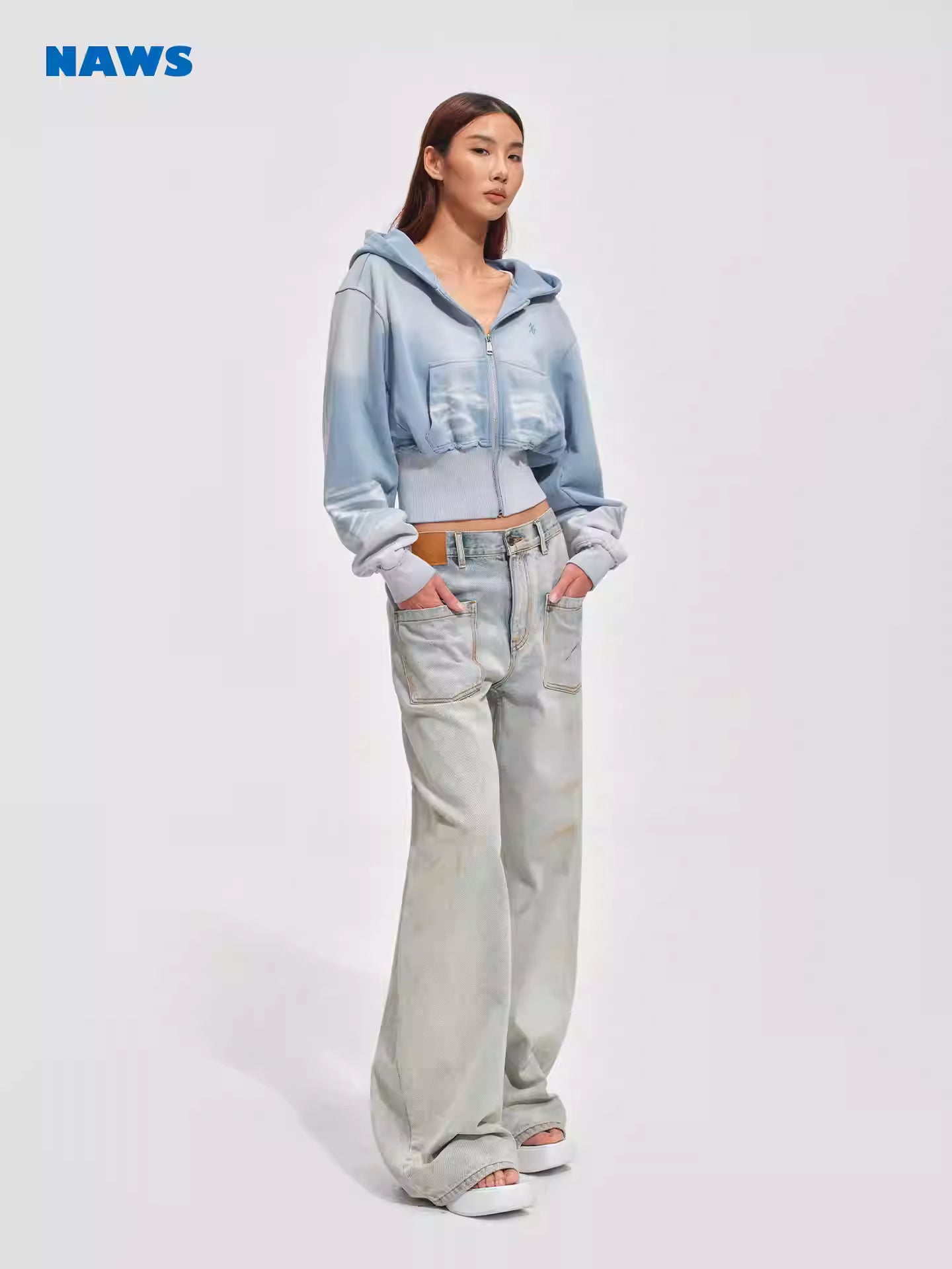 NAWS Retro waist cinching jacket