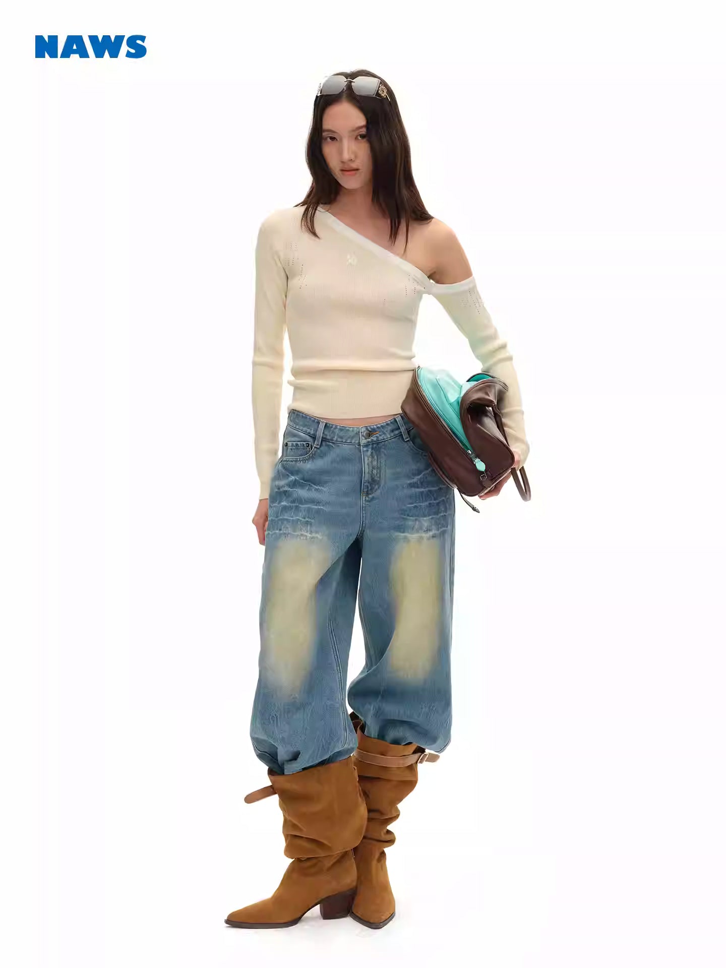 NAWS Make old medium waist loose pants