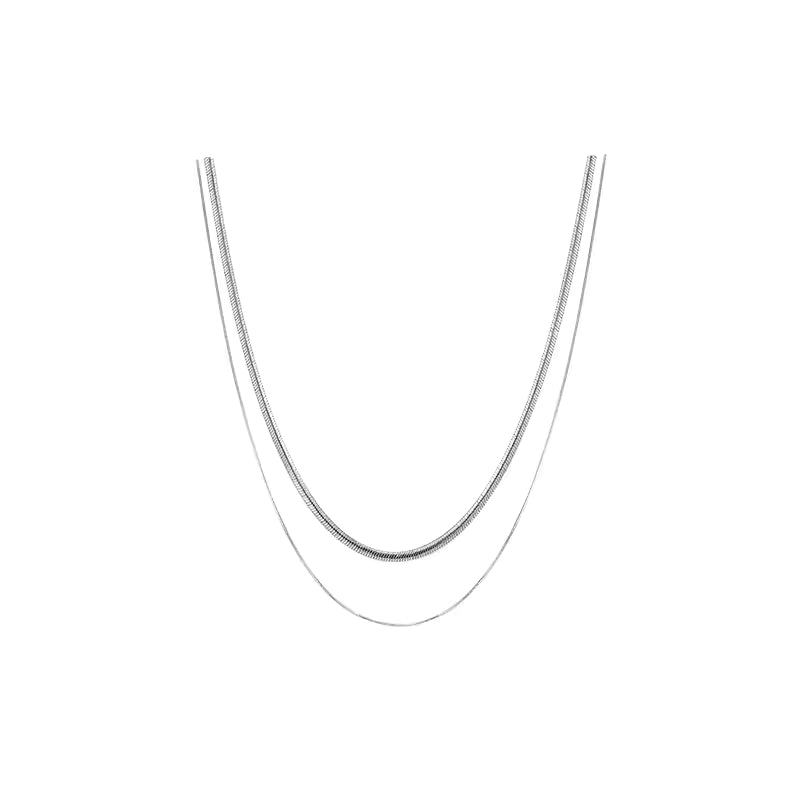 ARSIS Double layered snake bone necklace