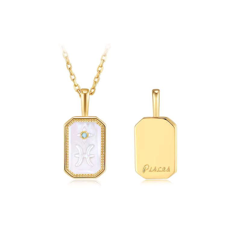 ARSIS Relief constellation shield necklace