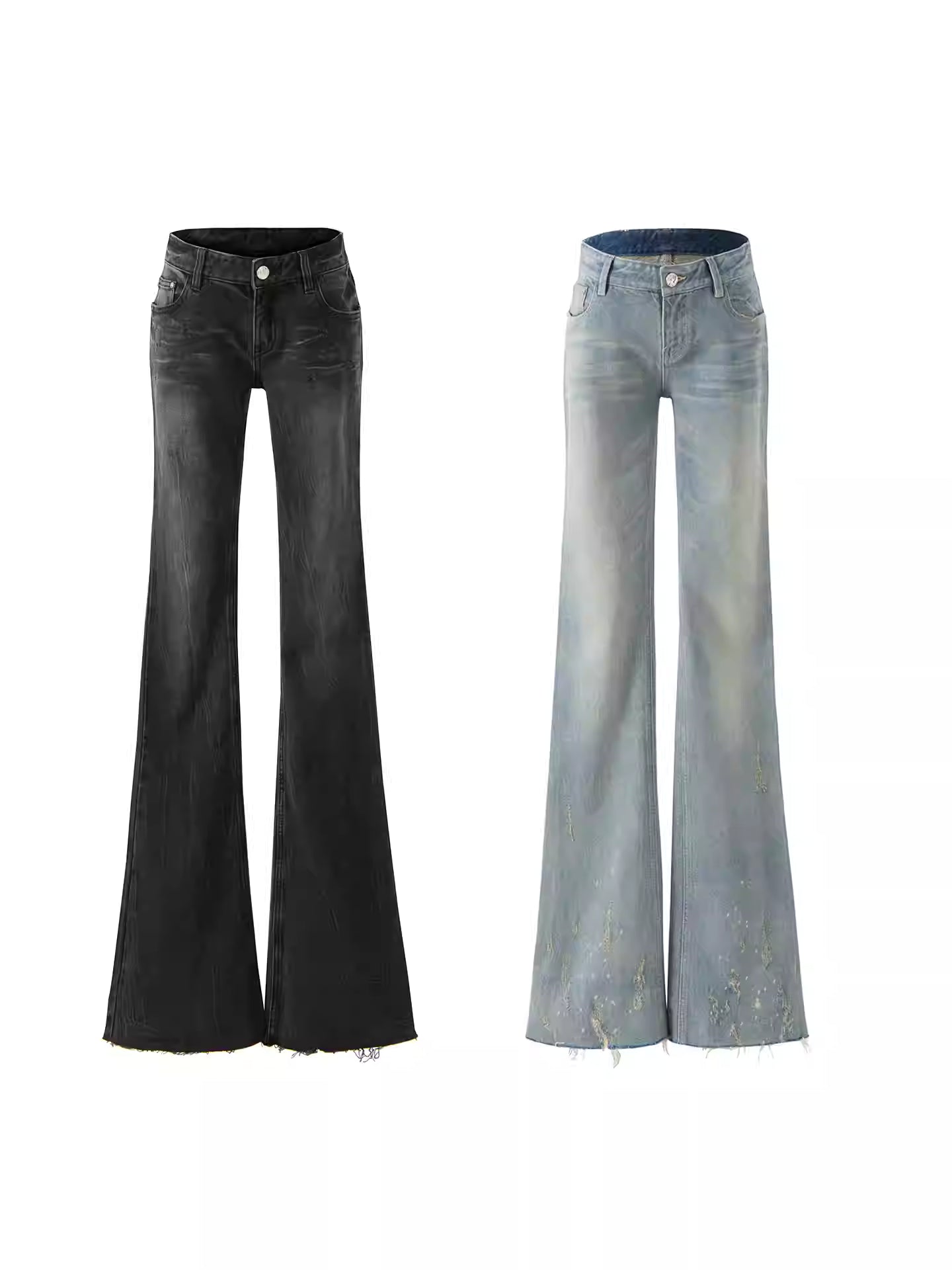 JELLOJELLO Flared elastic low waisted jeans