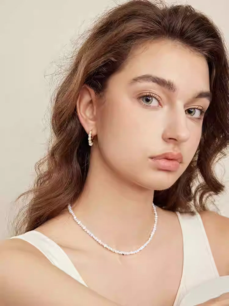 ARSIS Cardamom pearl earrings