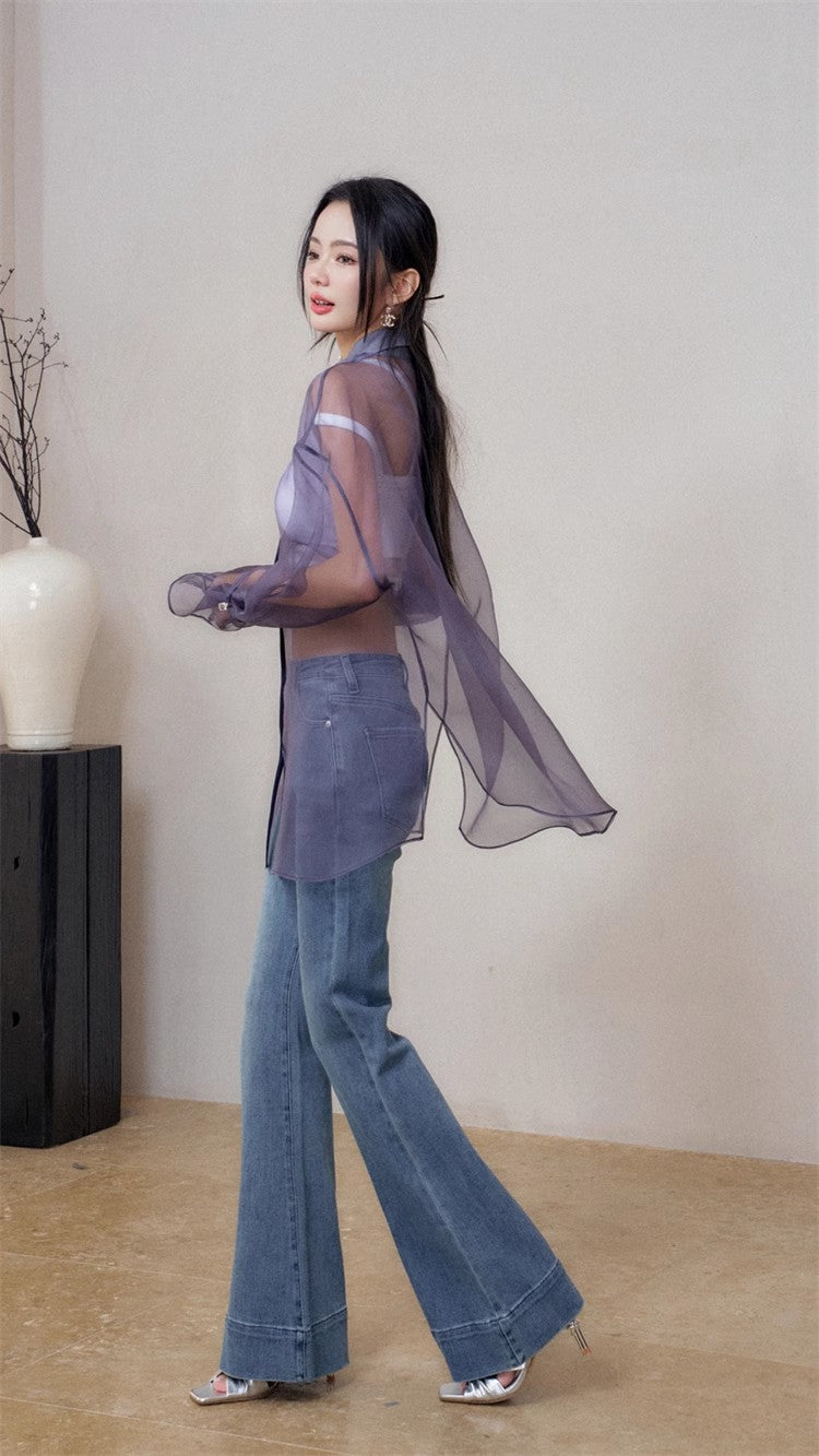 11 niseey Zhi Tou Vest Shirt Jeans Set (Separate)