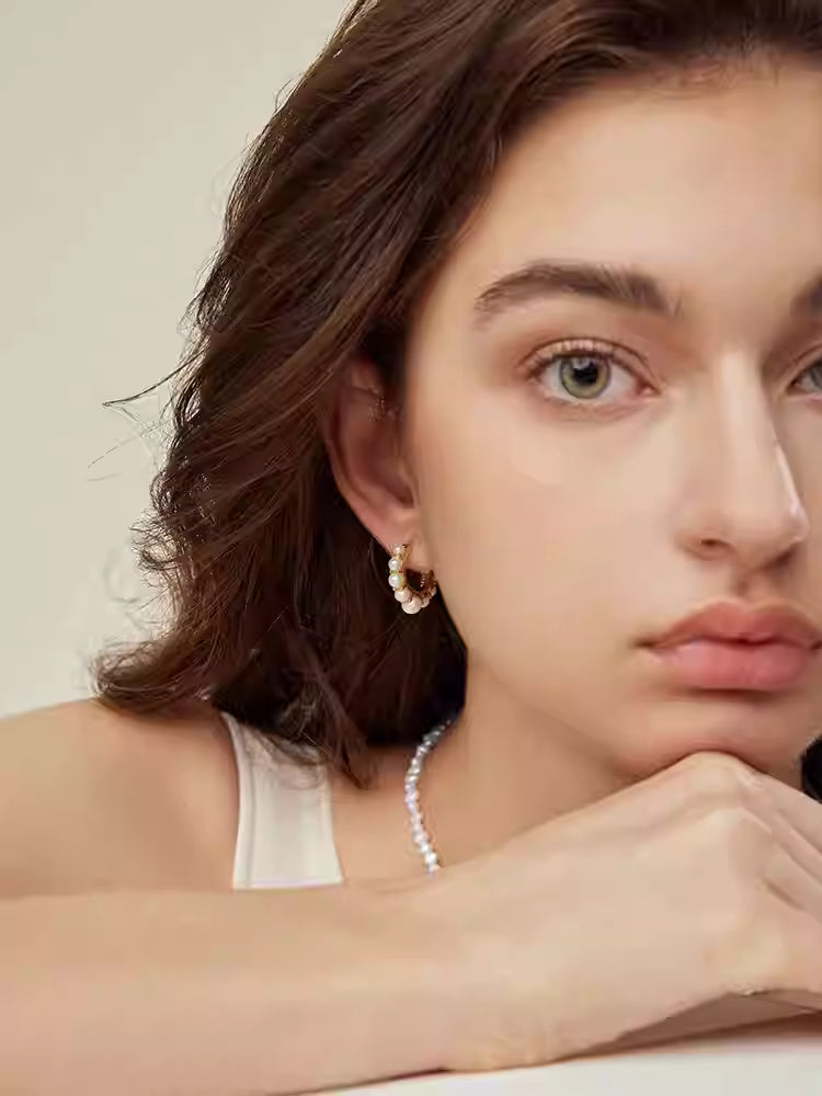 ARSIS Cardamom pearl earrings