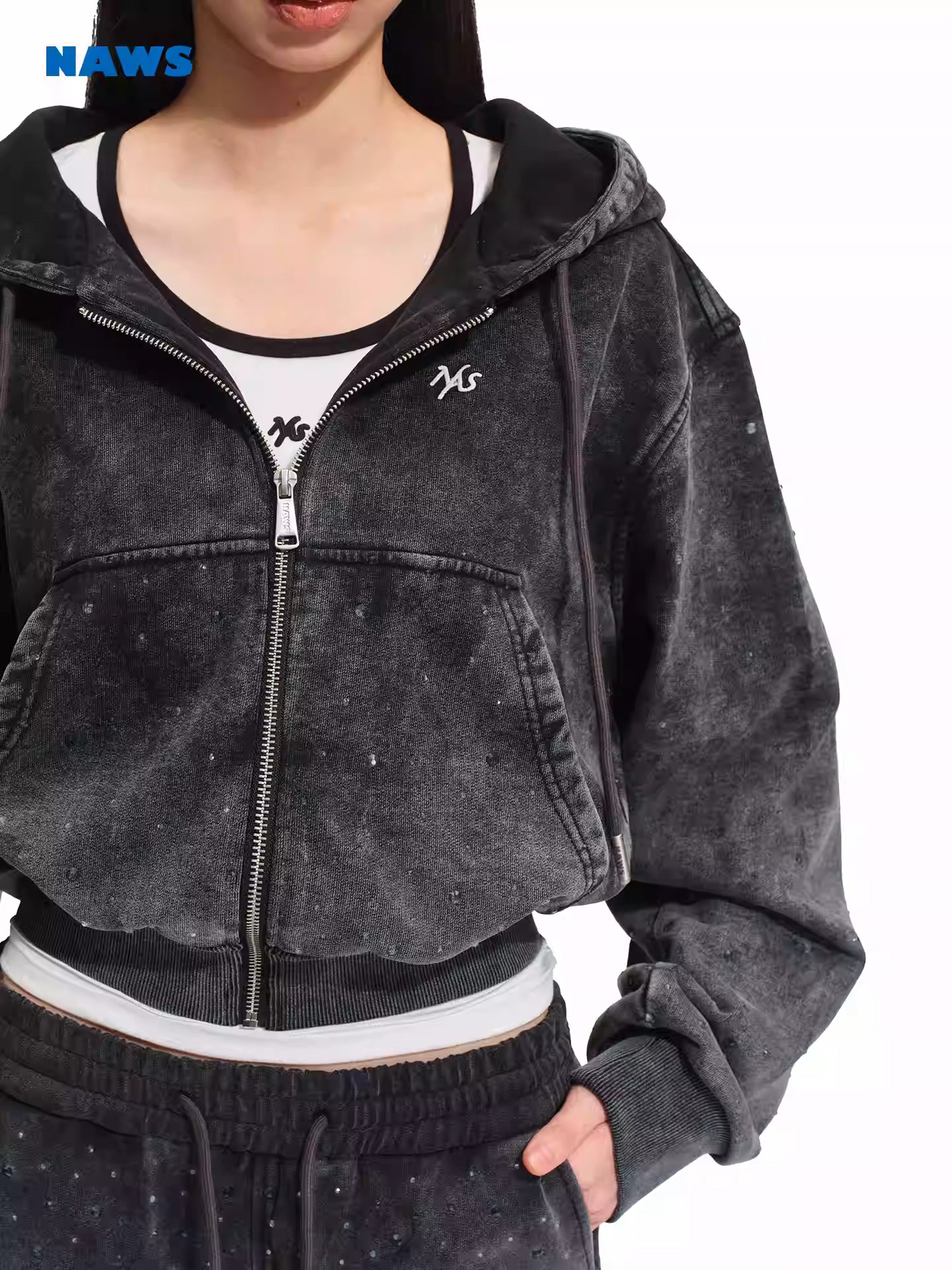 NAWS Diamond hot fit waist cinching short jacket