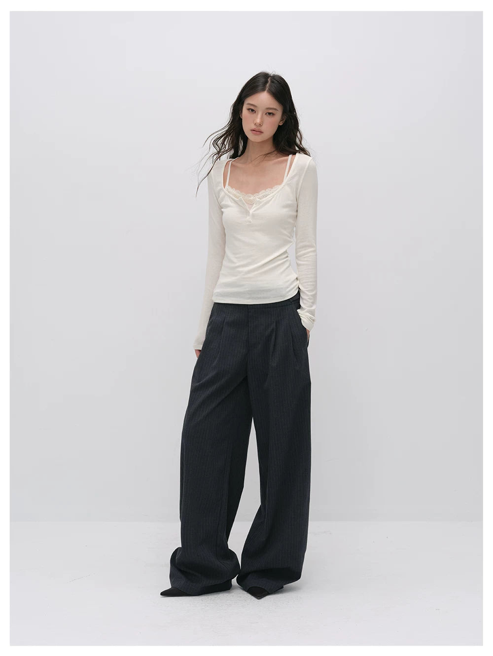 VIA PITTI VIACT6342 Tencel-Wool Blend Top