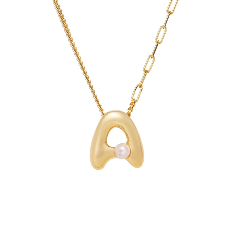 ARSIS Letter pendant collarbone necklace