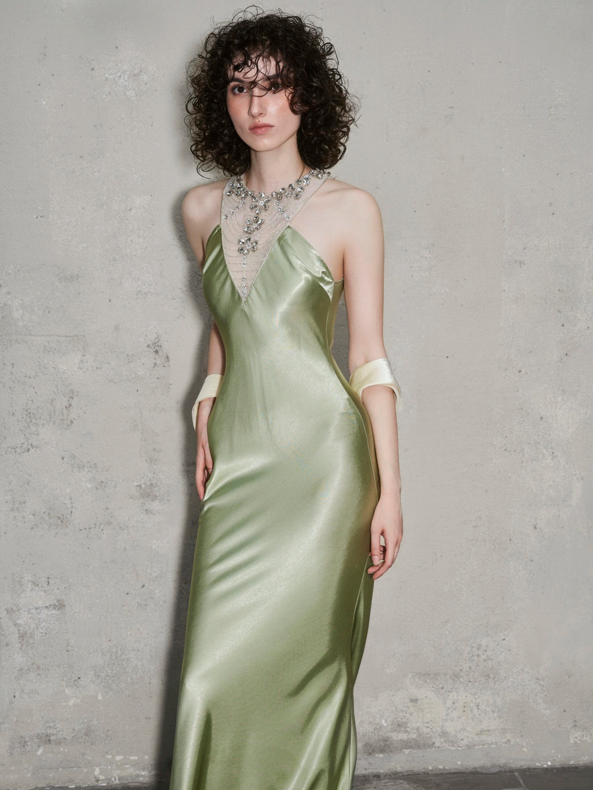 OIA Cinnabar Dress – Sage Green