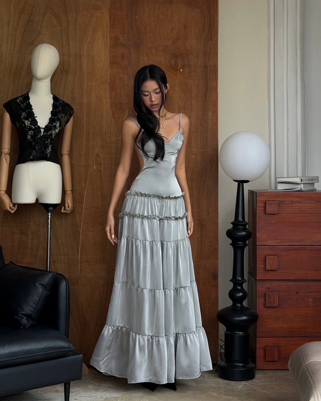 TinyMood Silver mist long dress