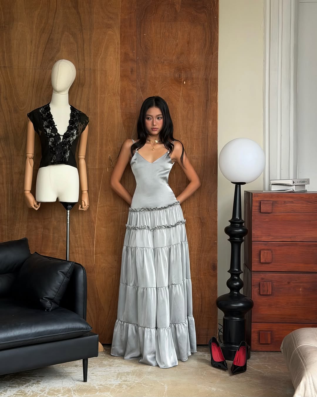 TinyMood Silver mist long dress