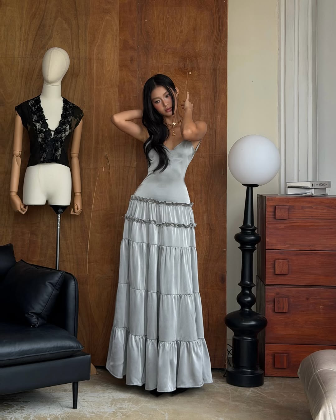 TinyMood Silver mist long dress
