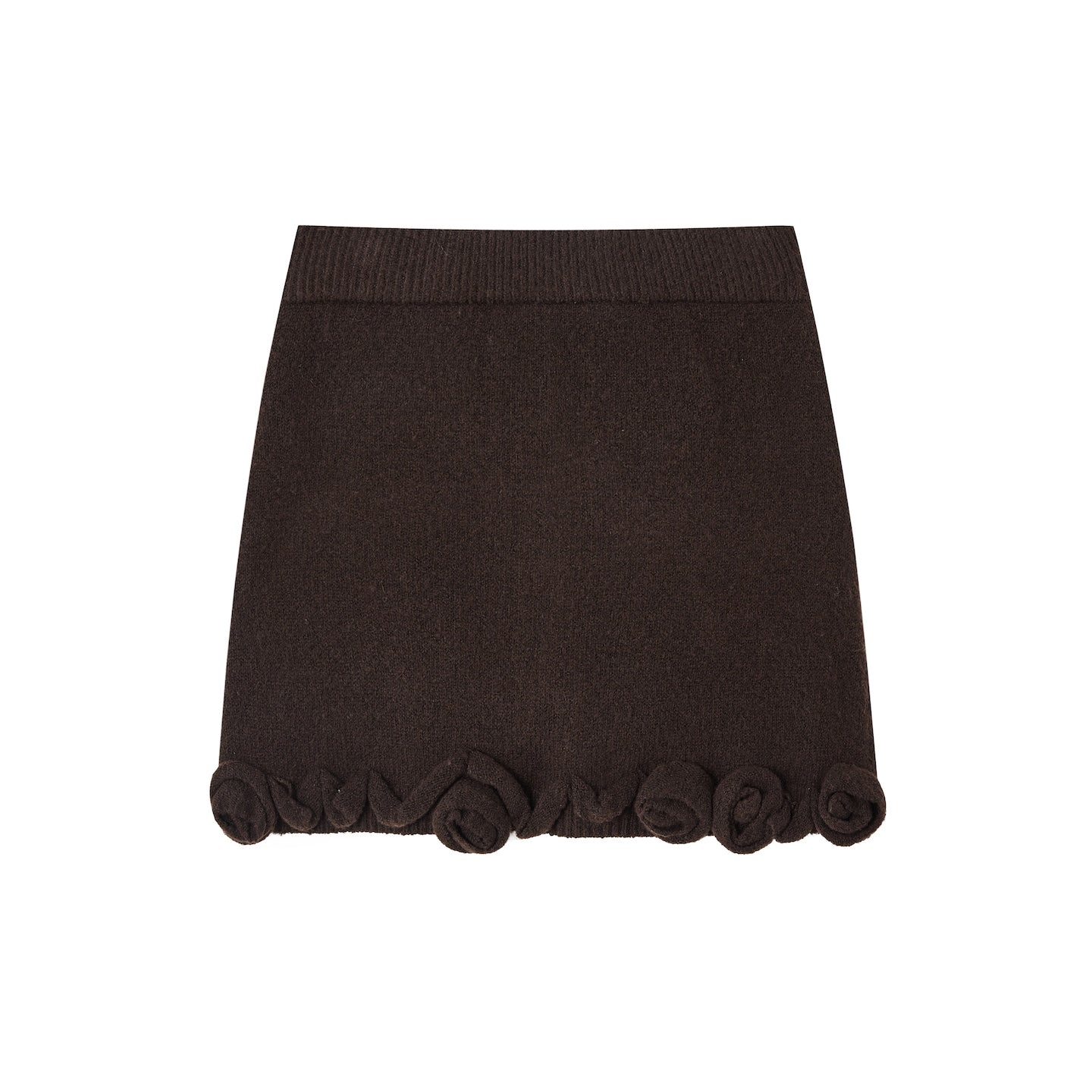 SOMESOWE S2508280&S2508281 Rose V-neck long sleeved sweater + skirt set