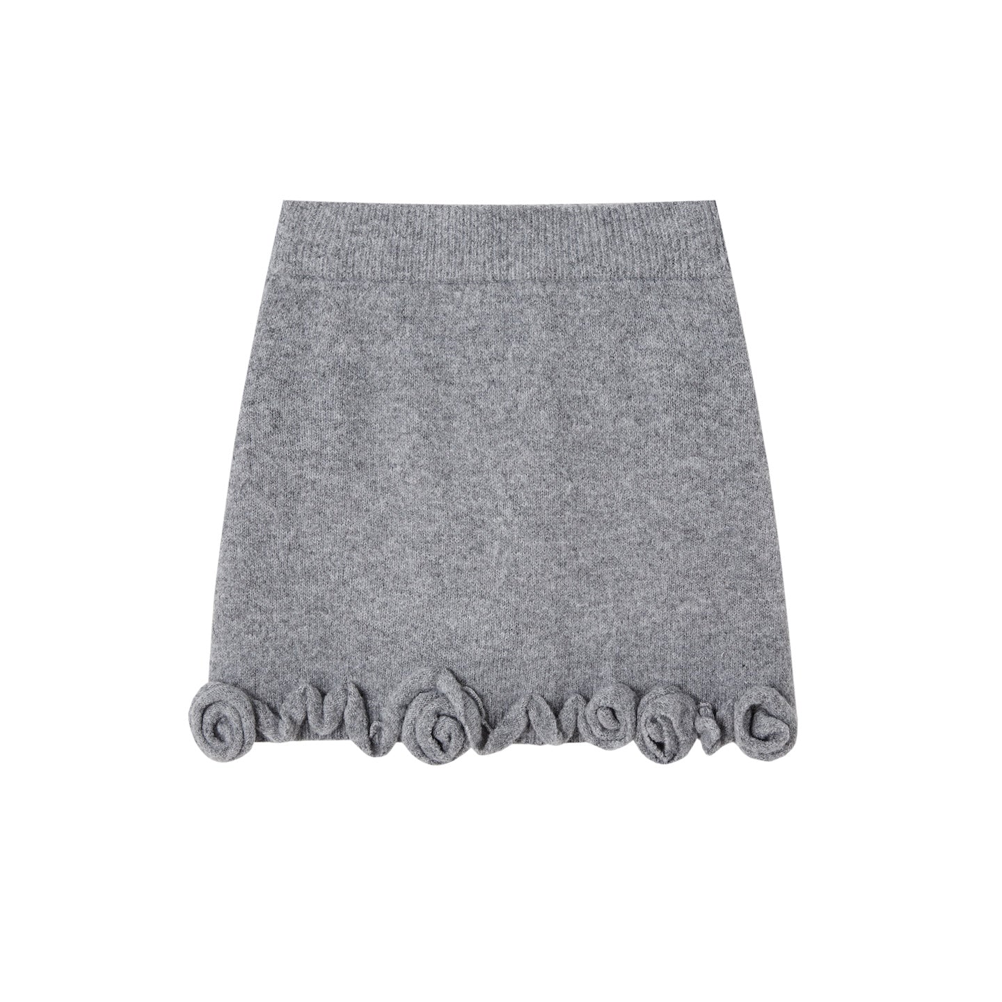 SOMESOWE S2508280&S2508281 Rose V-neck long sleeved sweater + skirt set