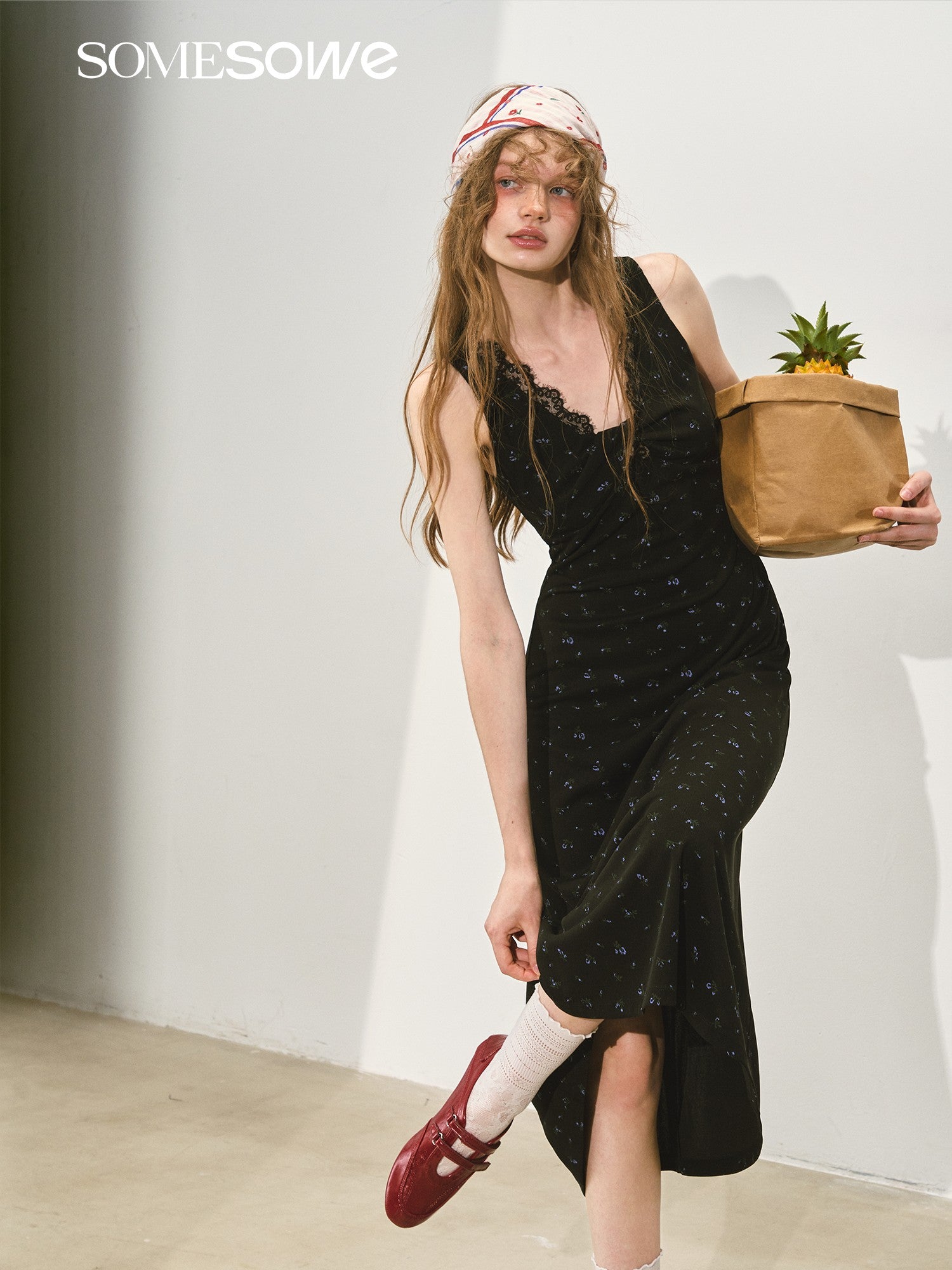 SOMESOWE S2508147 Design twist floral dress