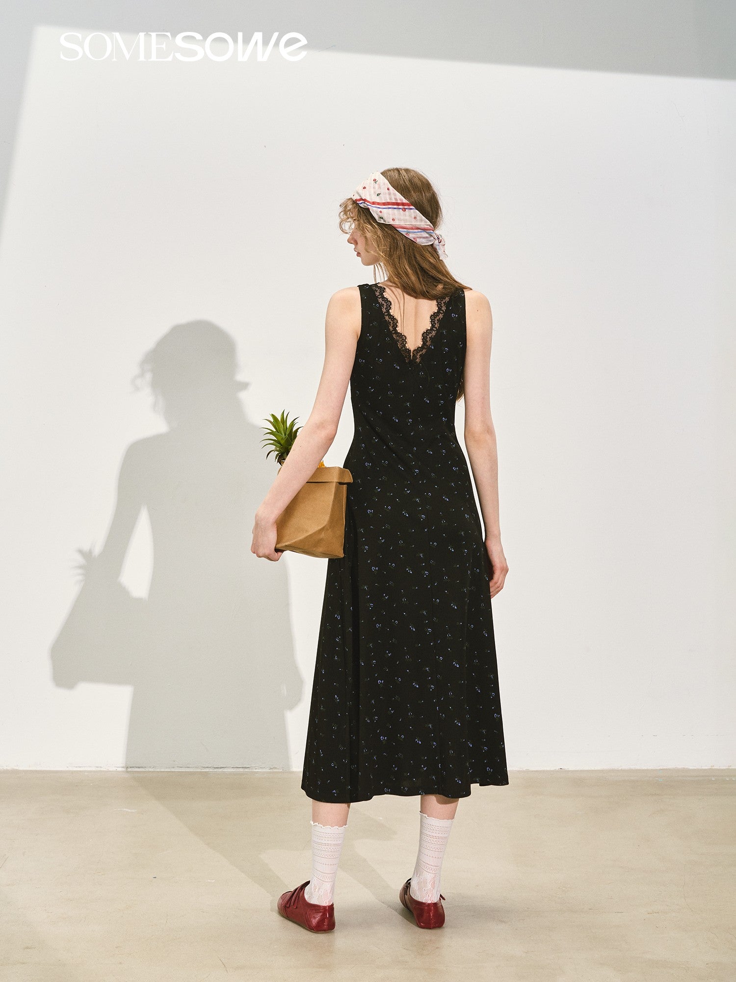 SOMESOWE S2508147 Design twist floral dress