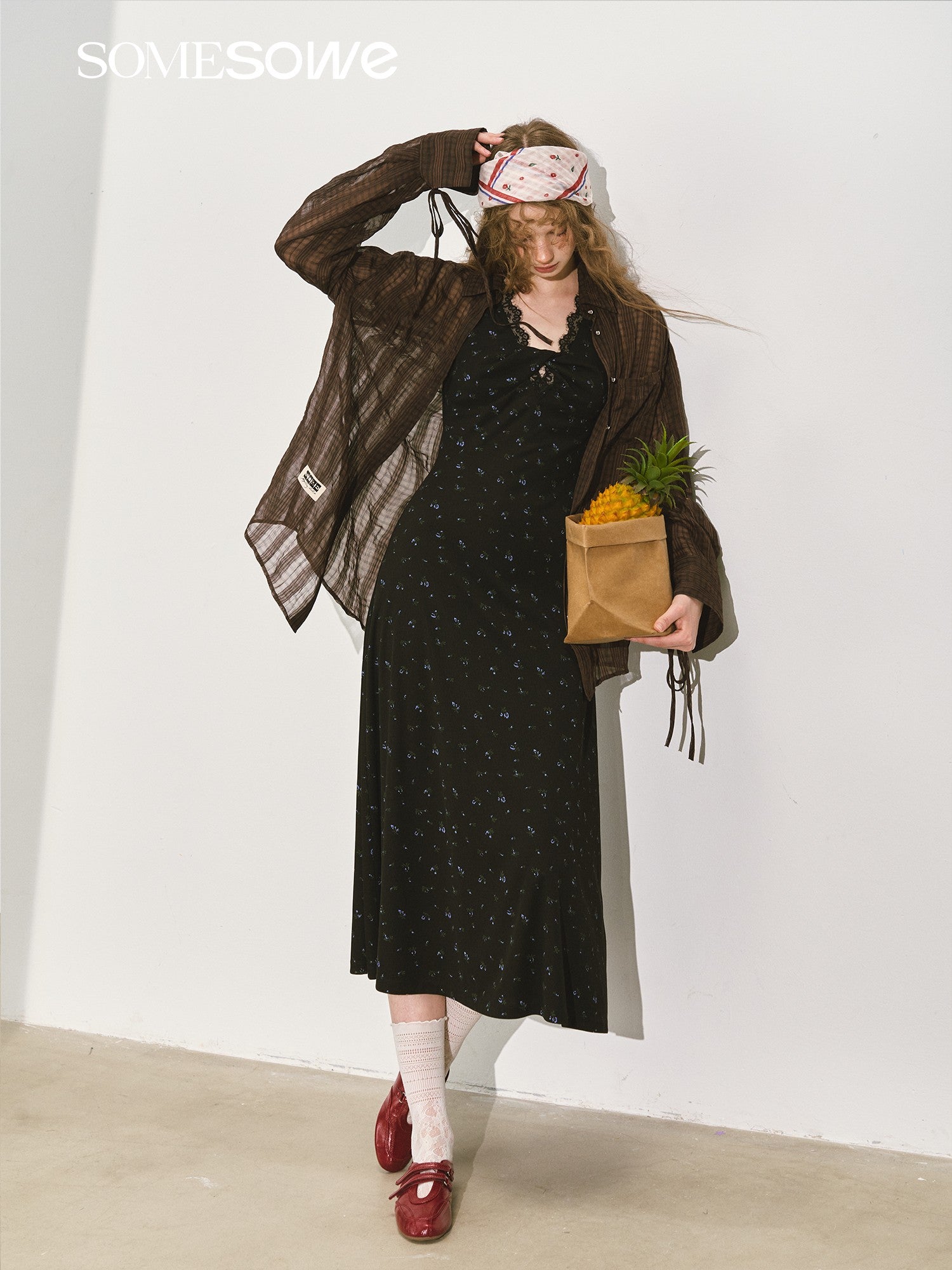 SOMESOWE S2508147 Design twist floral dress