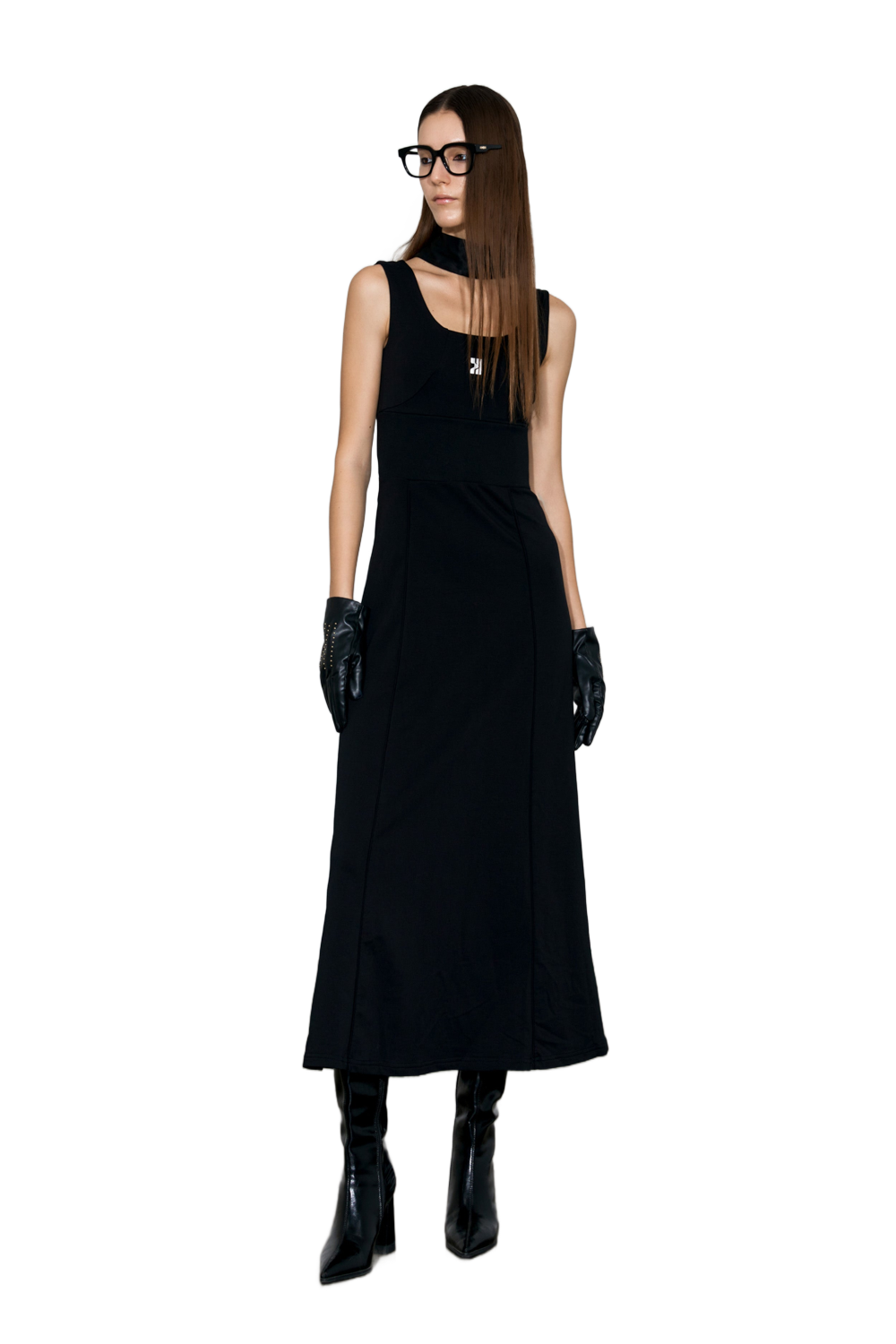 YJ1NGZYZJ Logo-Print Tank Dress