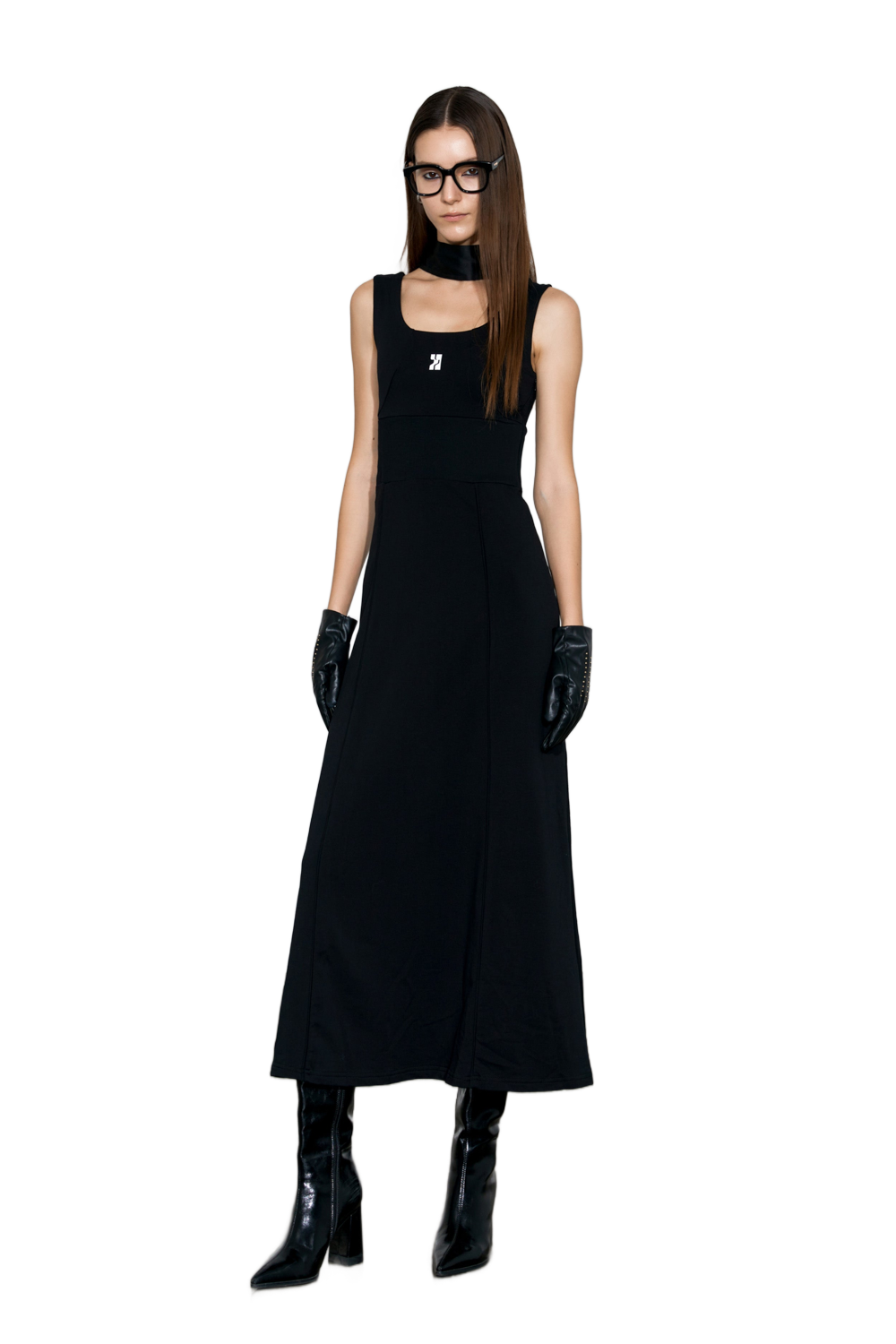 YJ1NGZYZJ Logo-Print Tank Dress