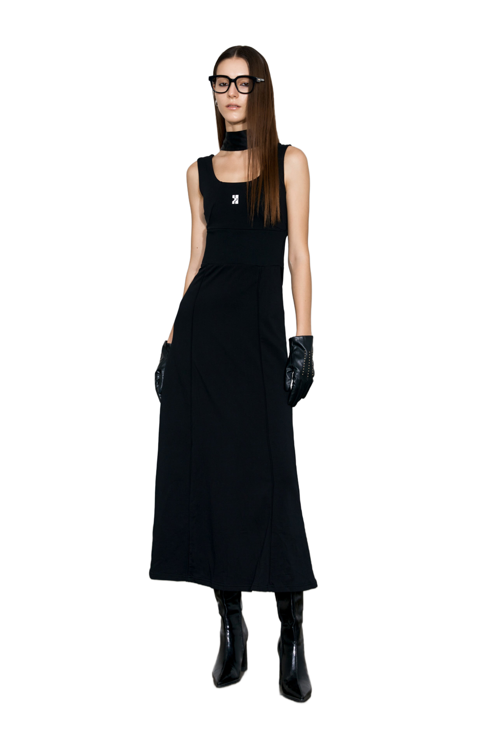 YJ1NGZYZJ Logo-Print Tank Dress