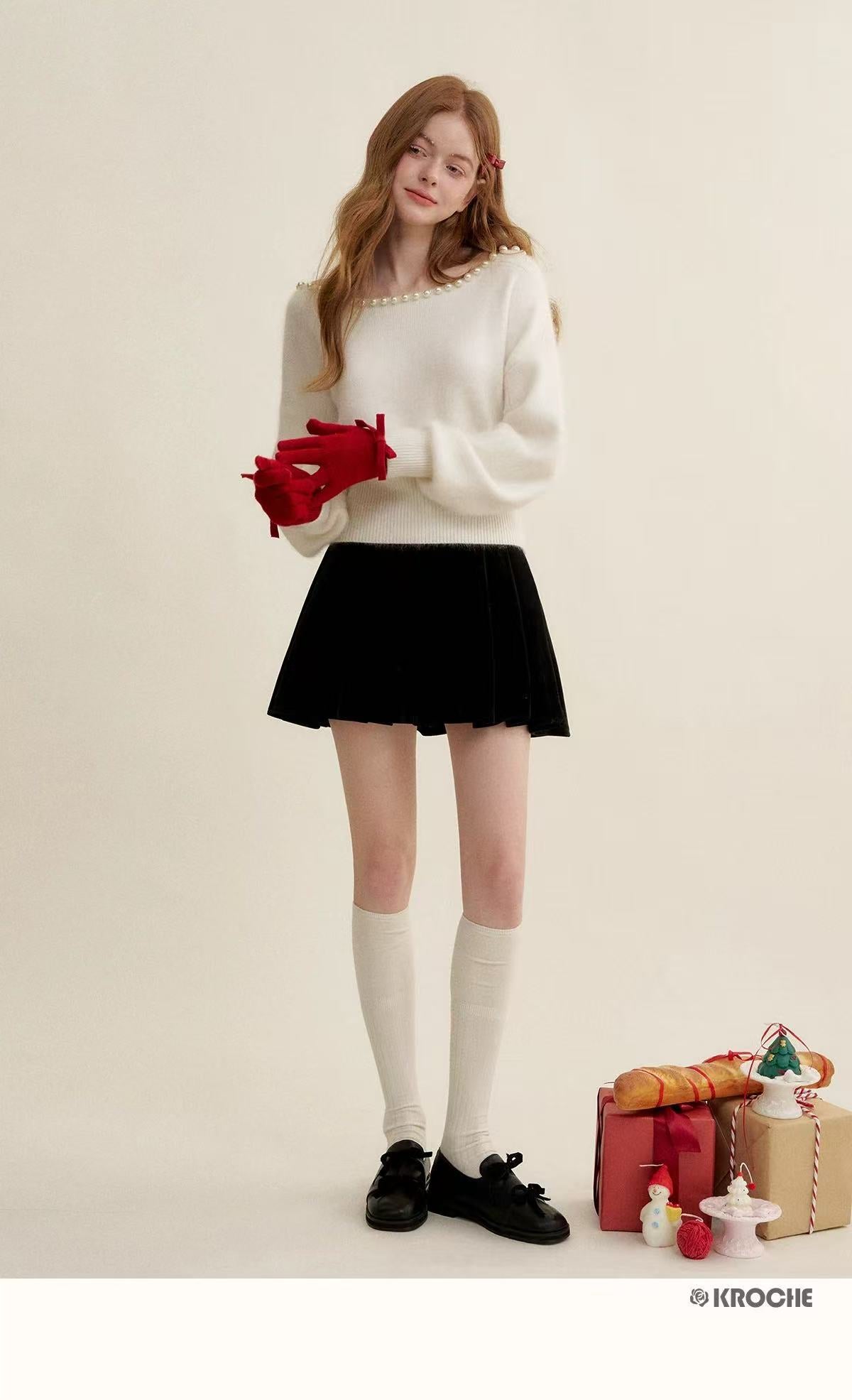 Kroche Pearl wool knitted sweater