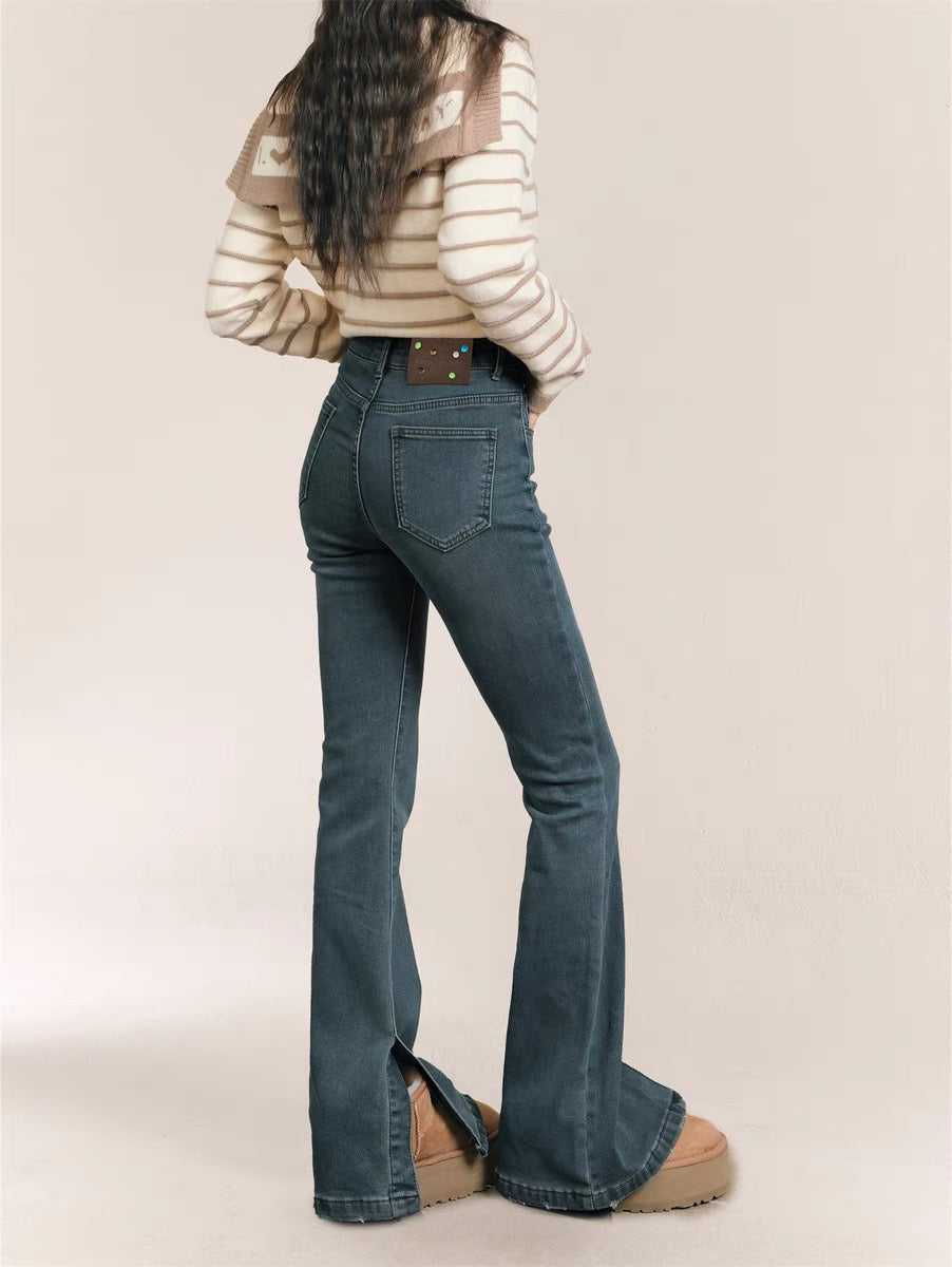 AsGony Sale ASG31009 Model Flared Jeans