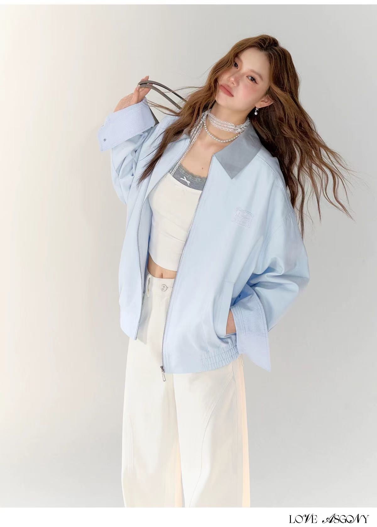 AsGony ASG24740 Casual loose jacket