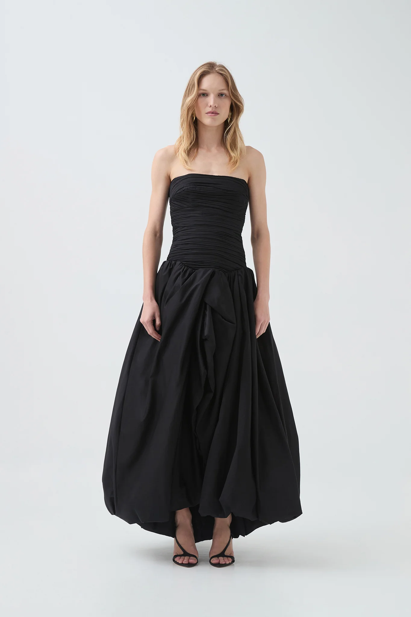 Aje Violette Bubble Hem Maxi Dress(Black)