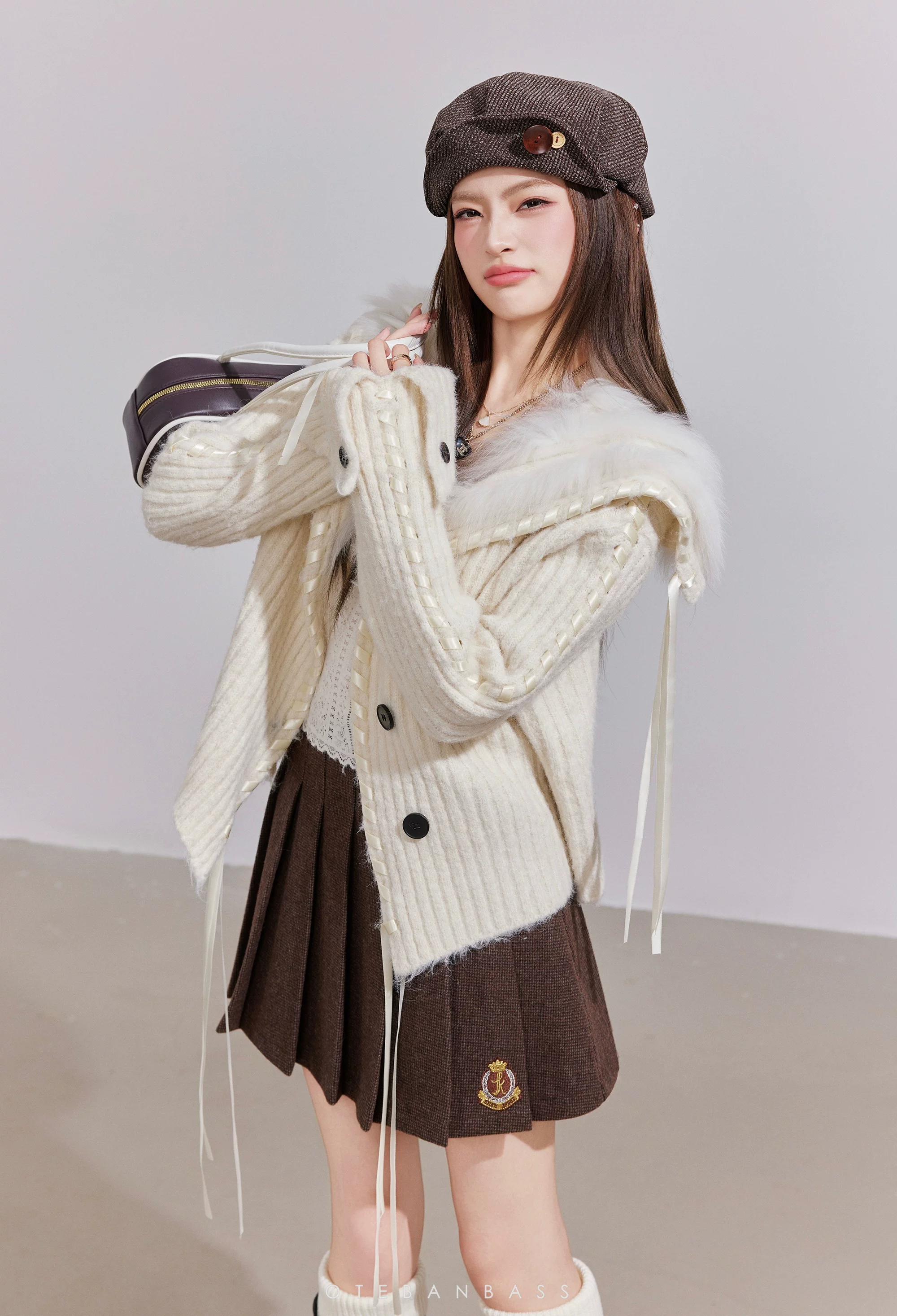 OTEBANBASS Reversible Light Brown Coat (2color)