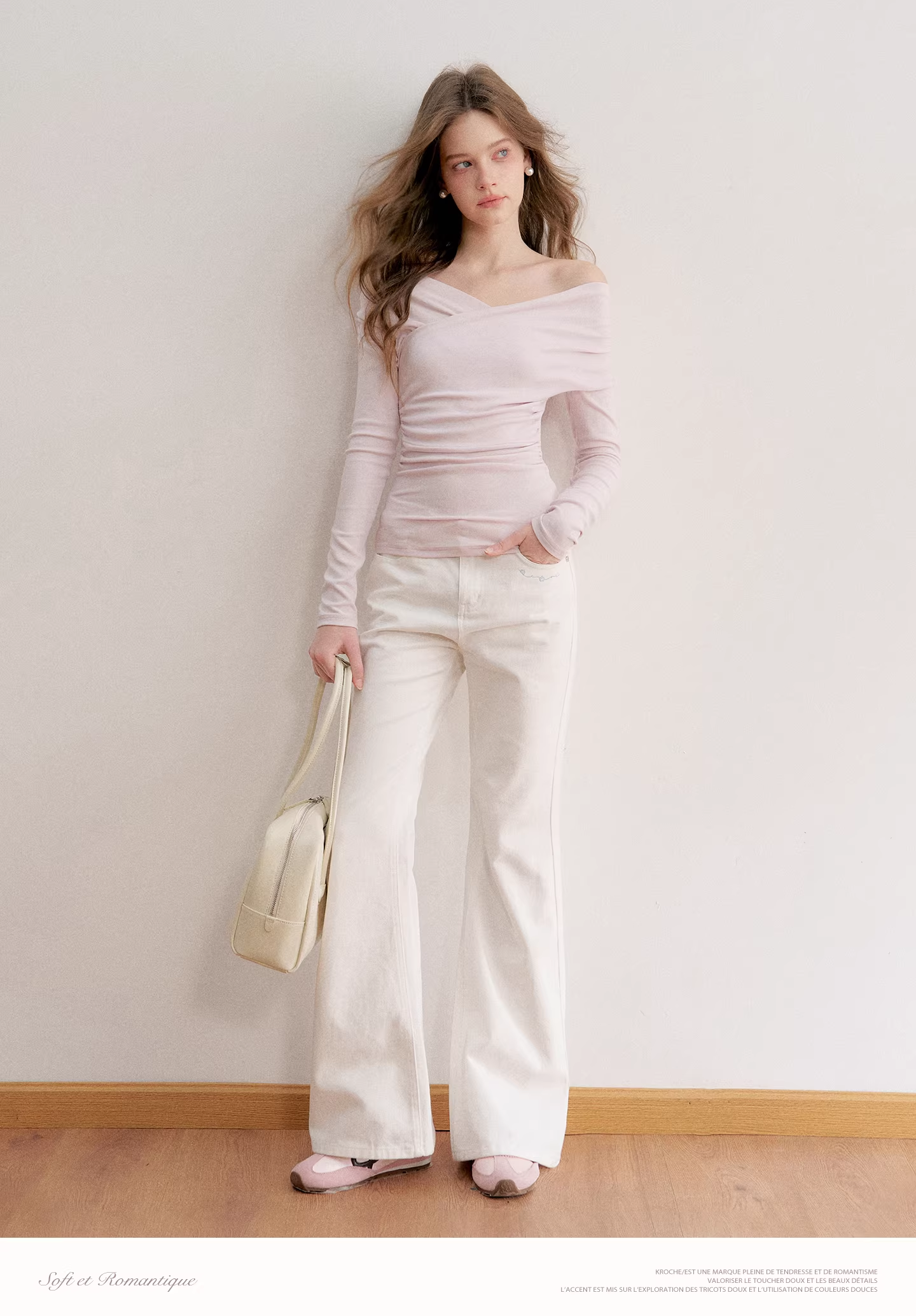 Kroche KE8047 Cross neck off shoulder top