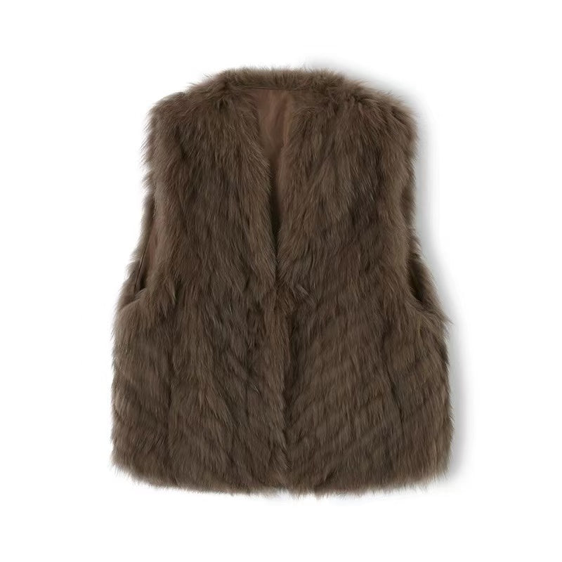 EDGII ED50AW1004 Silhouette fur vest