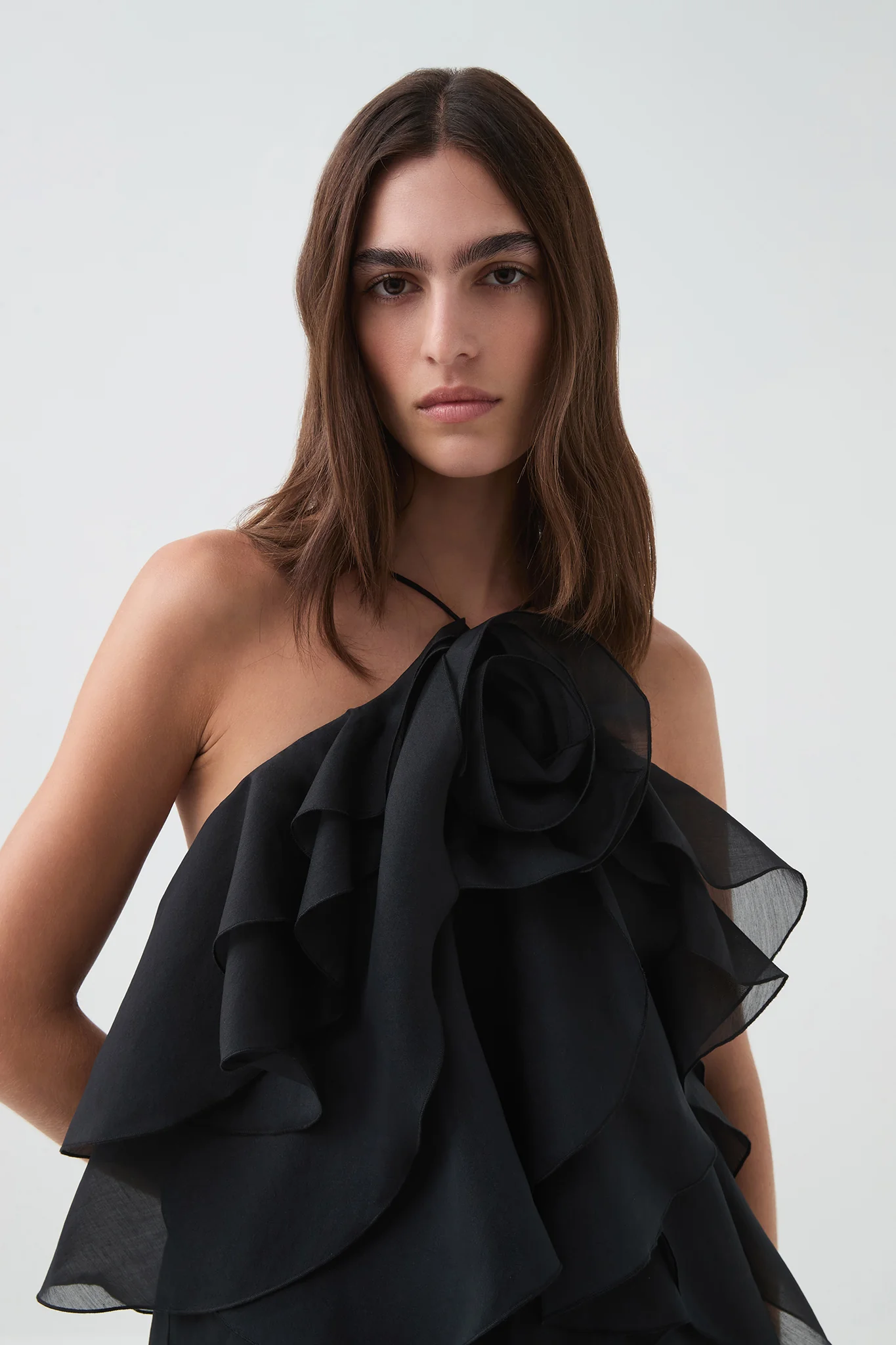 Aje Pandorea Layered Mini Dress(black)