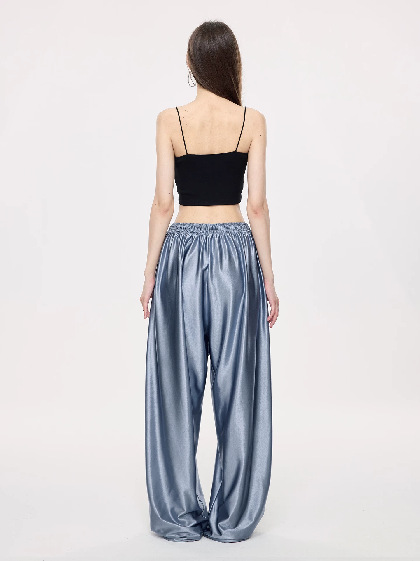 Nova Street Metallic Satin Drawstring Set(SEPERATE)