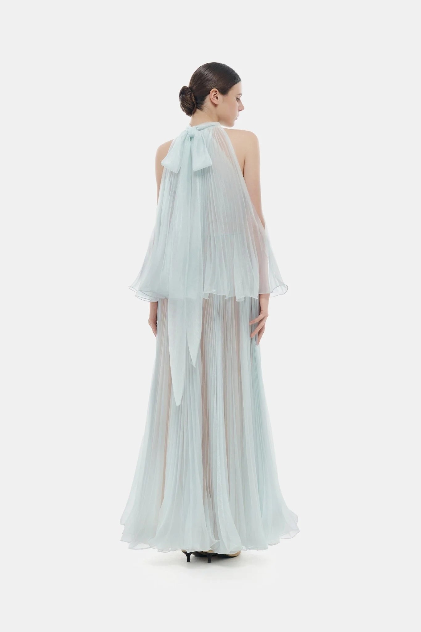 Montsand Blue Pleated Dress