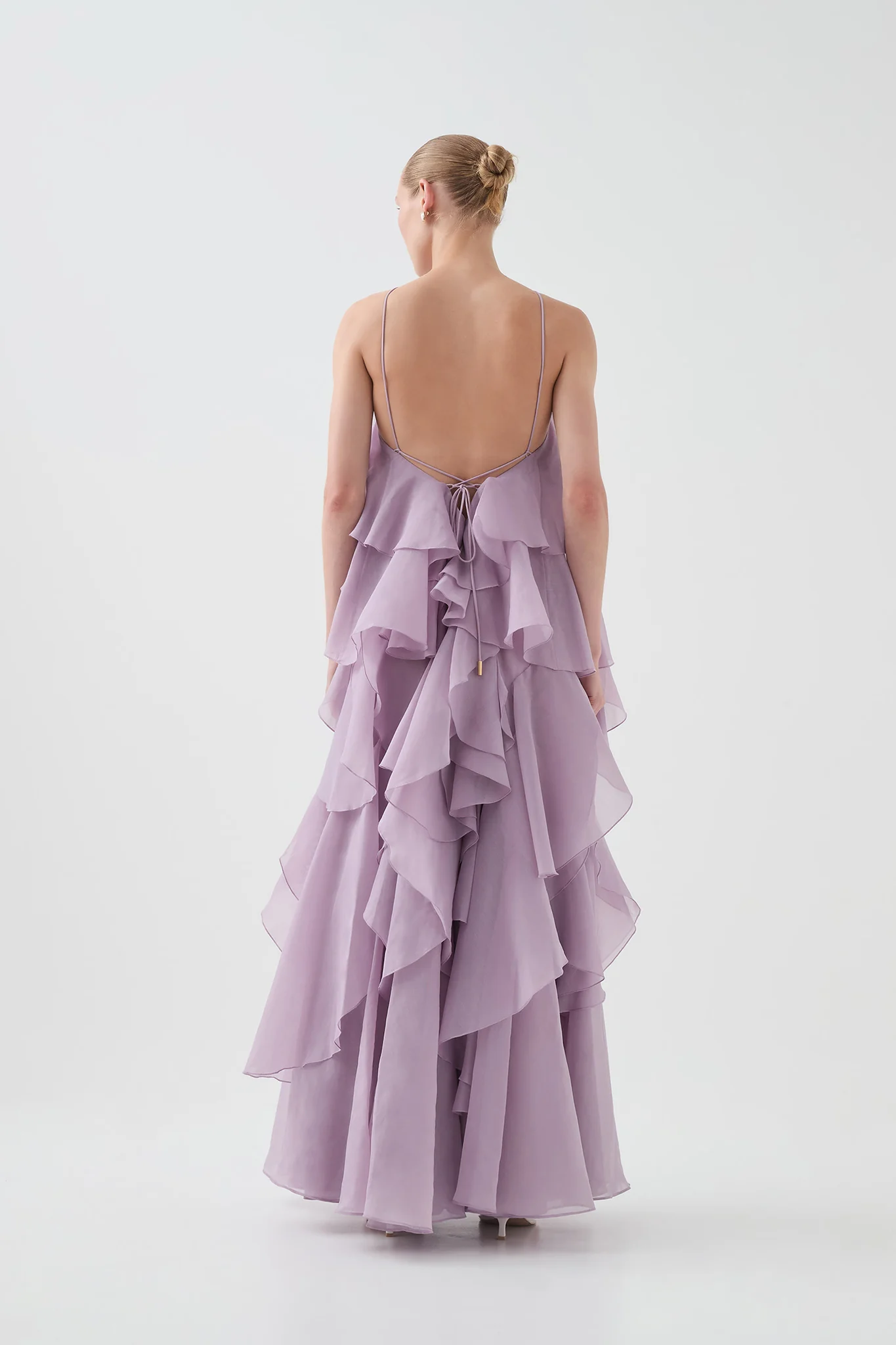 Aje Pandorea Layered Maxi Dress(Lilac)