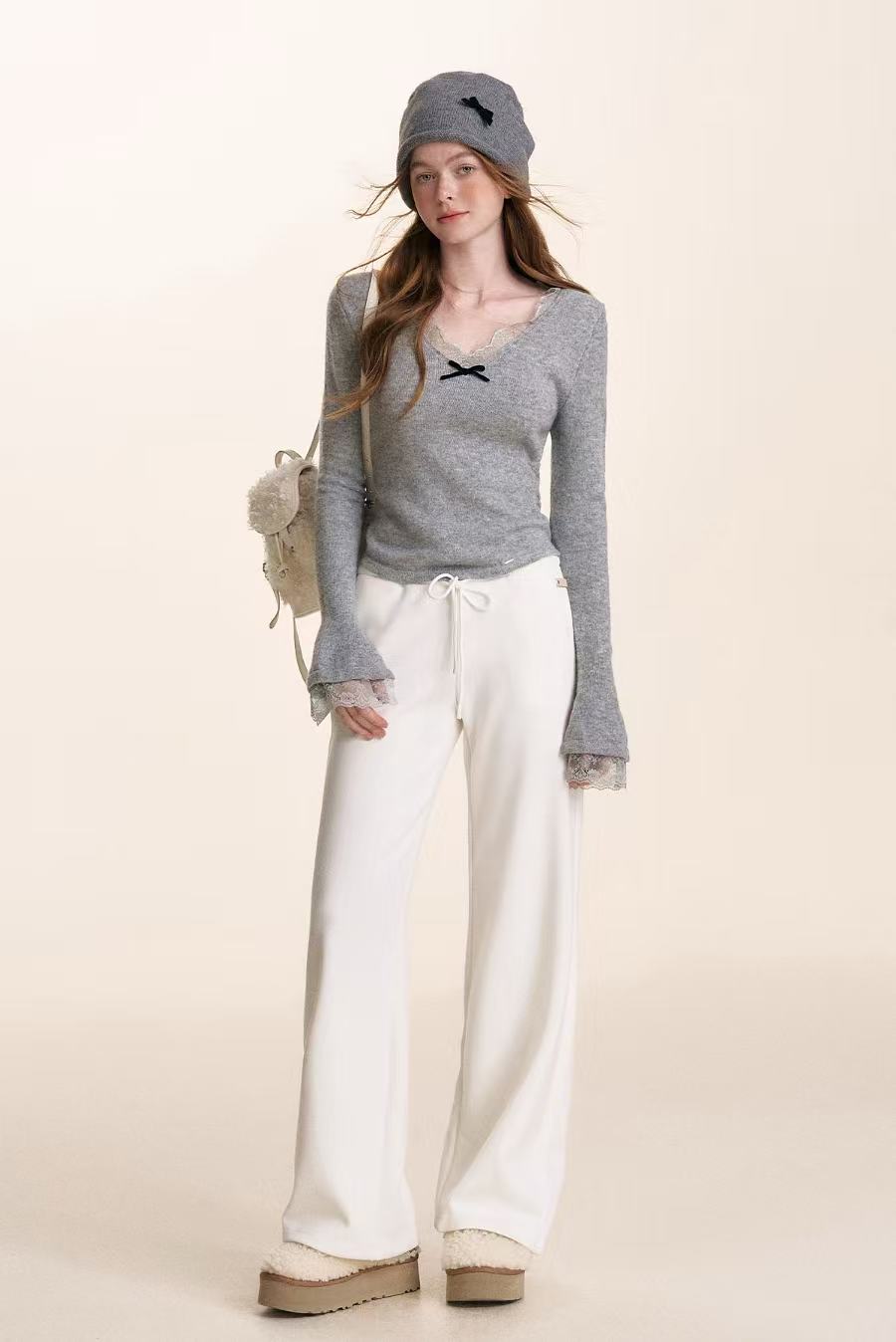 Kroche Drawstring casual sweatpants (2color)