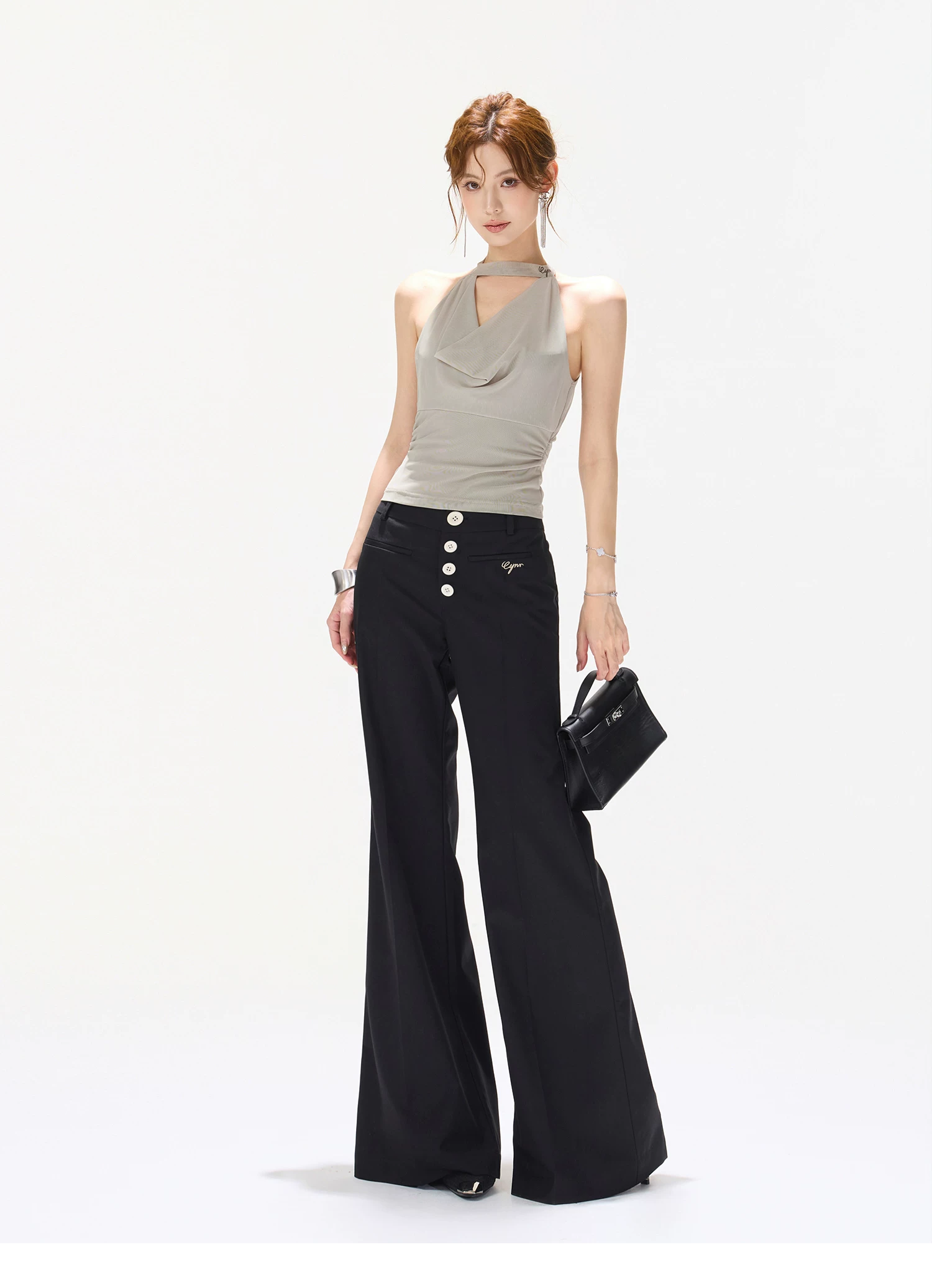 CYNR High Waist Bootcut Pants