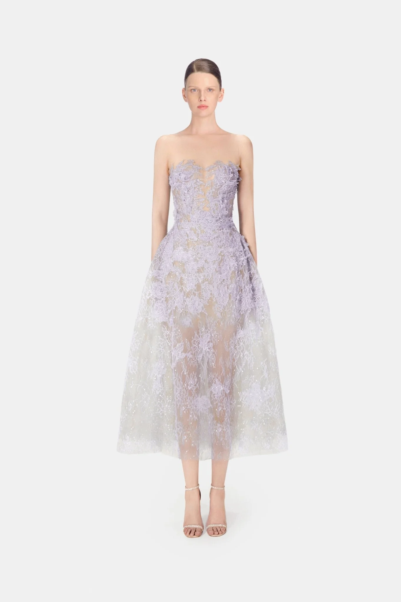 Montsand Baby Violet Beaded Lace Dress