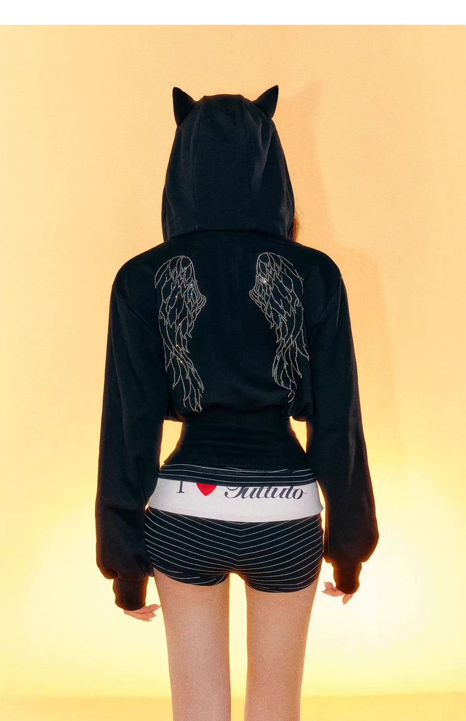 Tut tuto Short hoodie jacket + camisole + shorts set