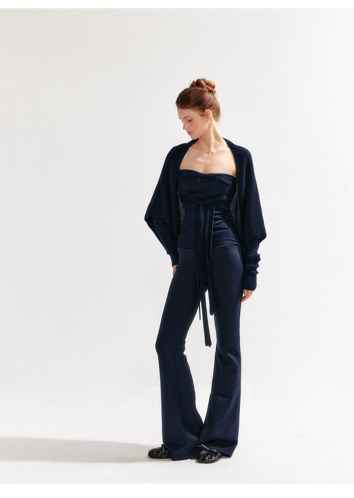 YZZI HE Knitted Batwing Sleeve Cardigan(4color)