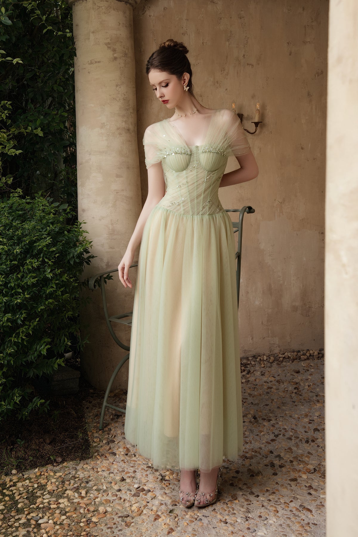 Calista MIRELLE Off-shoulder Maxi Dress