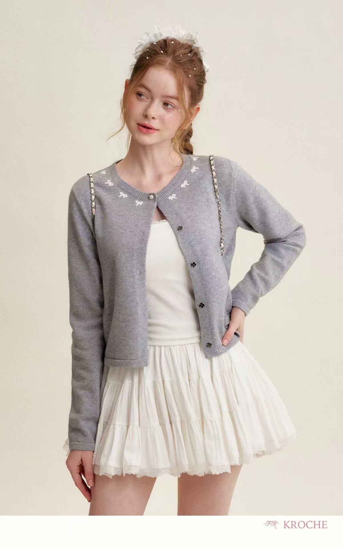 Kroche Lace patchwork puffy skirt