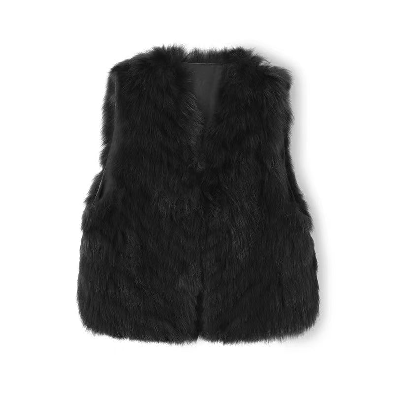 EDGII ED50AW1004 Silhouette fur vest