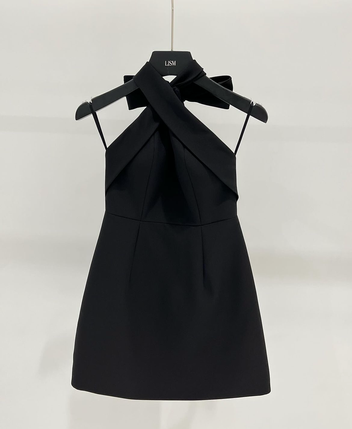Lism Bow Halter Mini Dress(4color)
