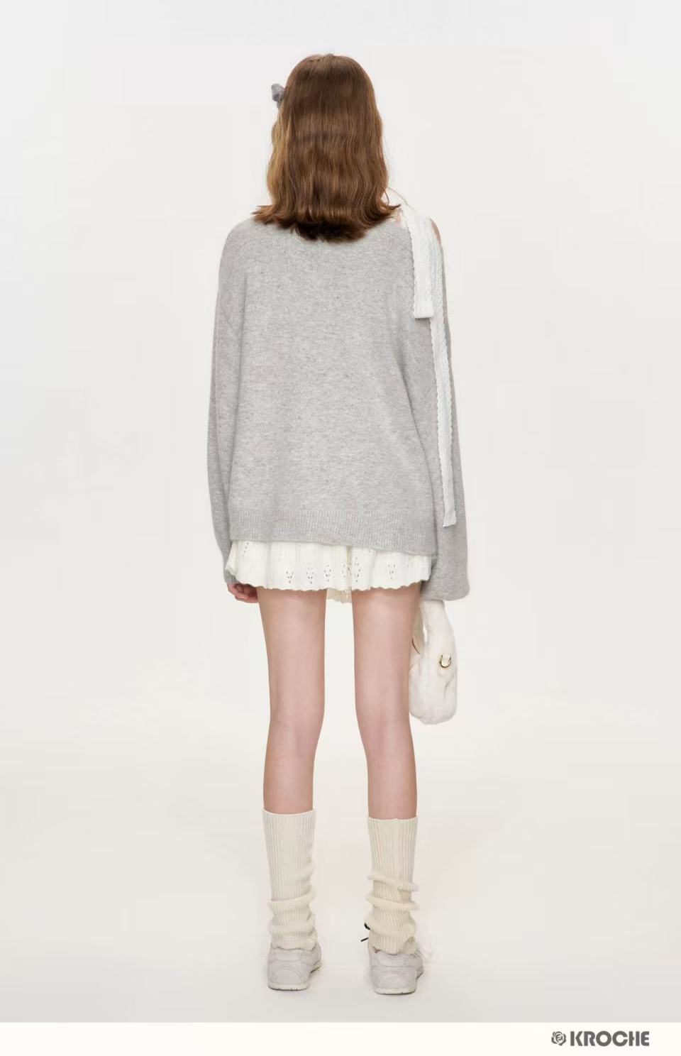 Kroche Lace tie sweater