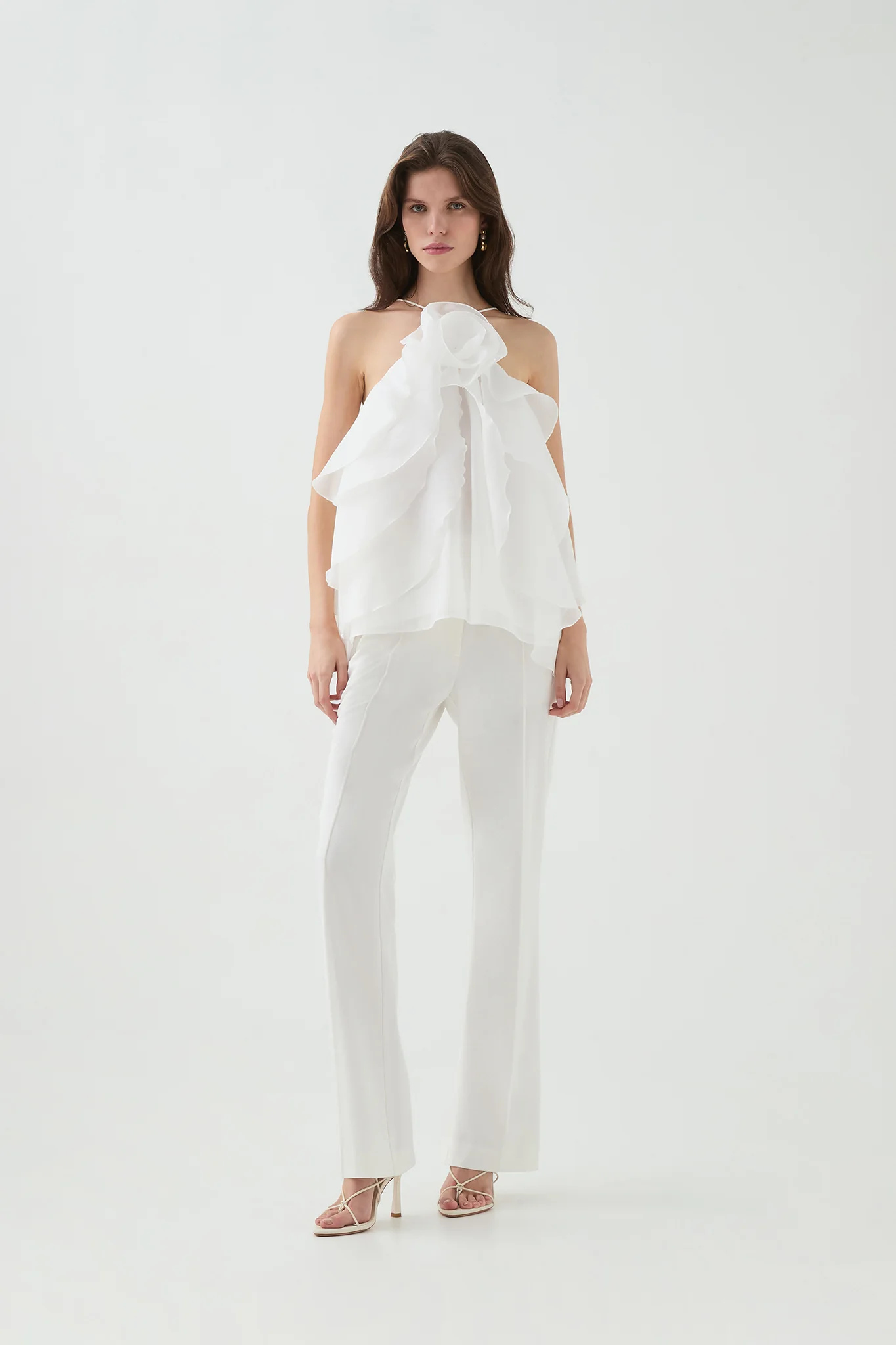 Aje Pandorea Layered Top (Ivory)