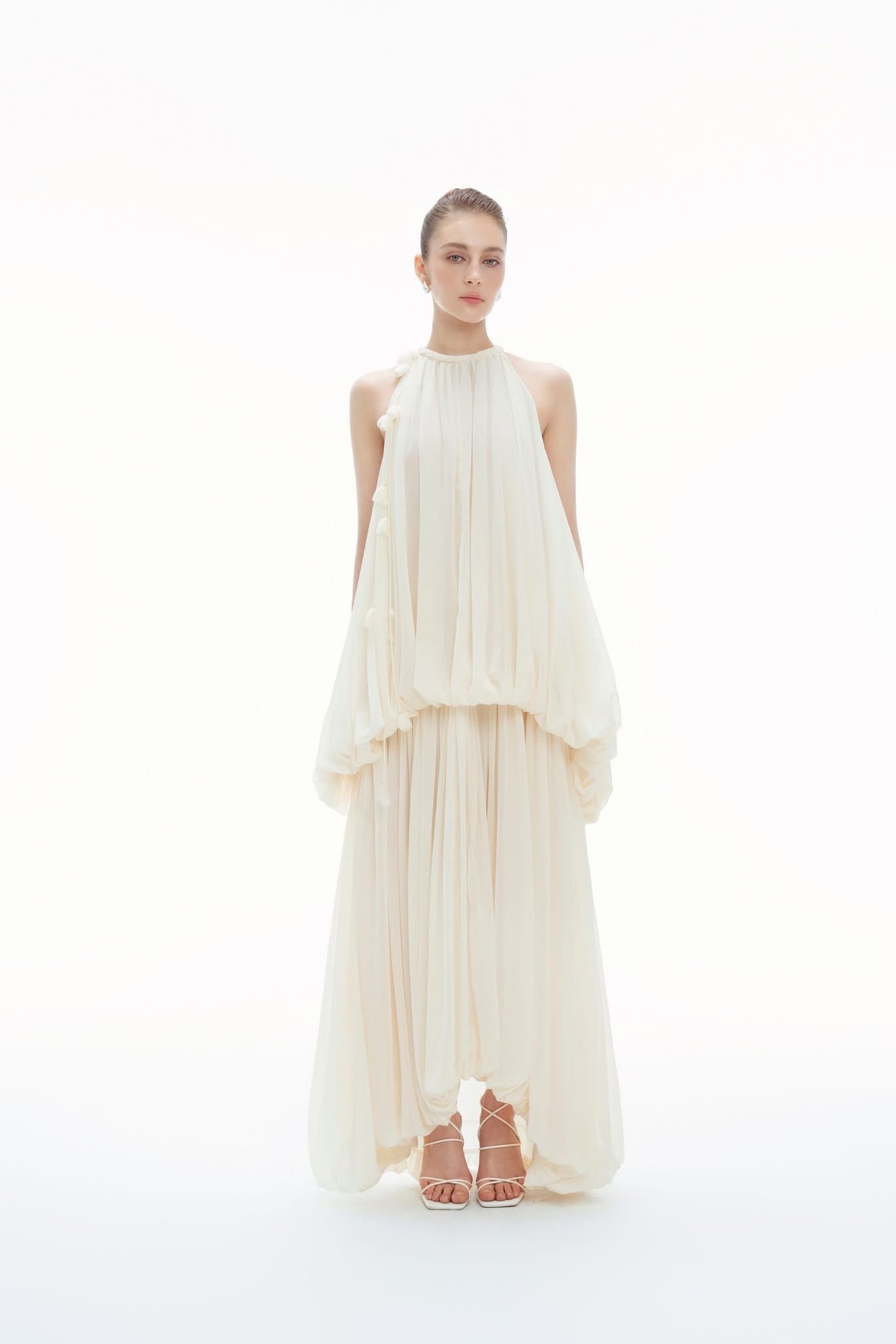 BYDENIO Matila Halter Neck Maxi Dress