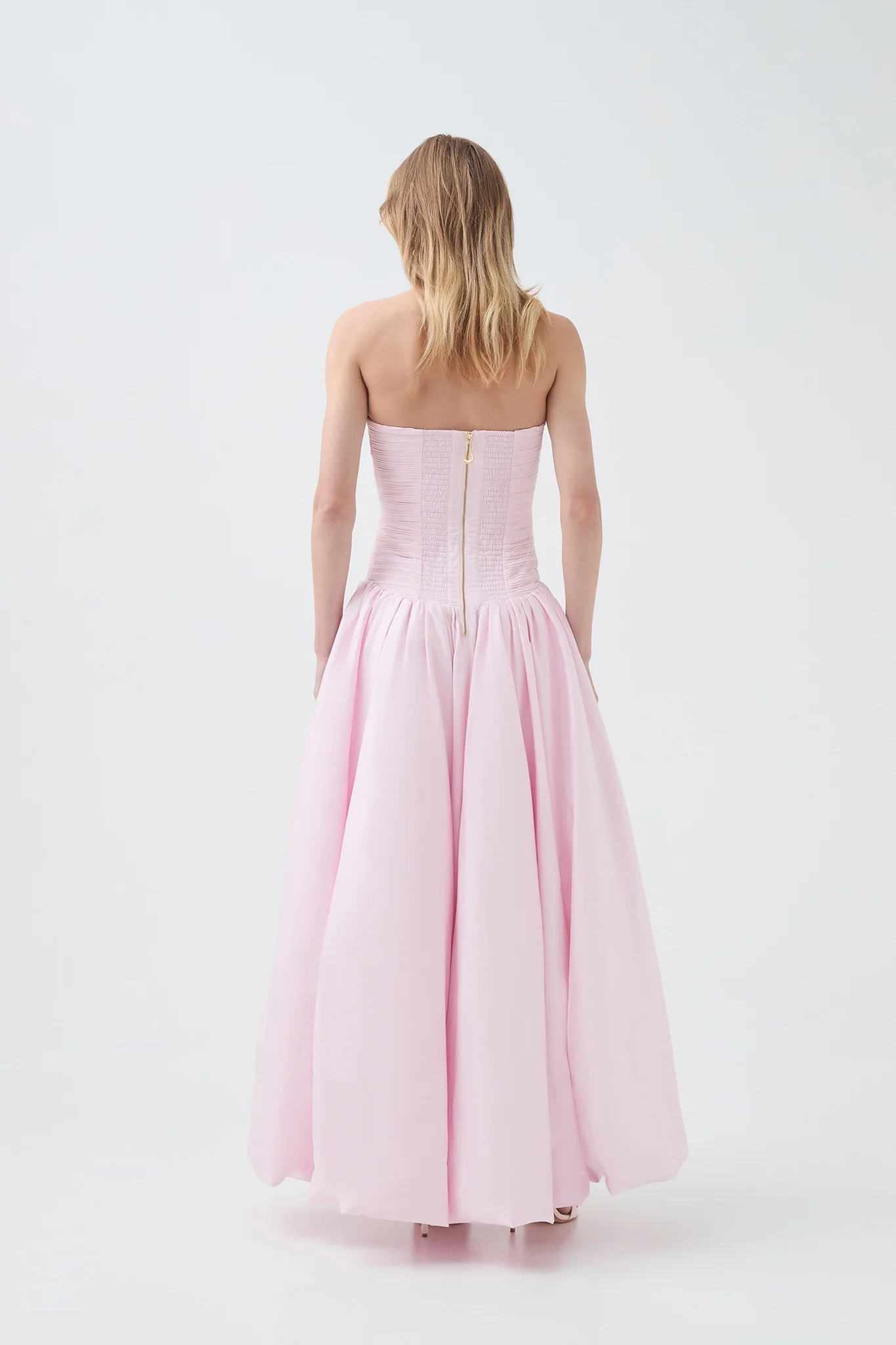Aje Violette Bubble Hem Maxi Dress(Pastel pink)