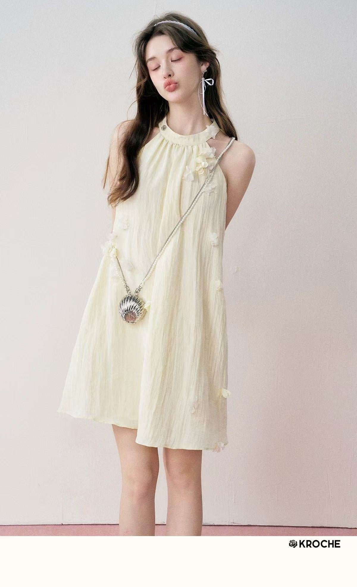 Kroche Hanging neck dress (2length)
