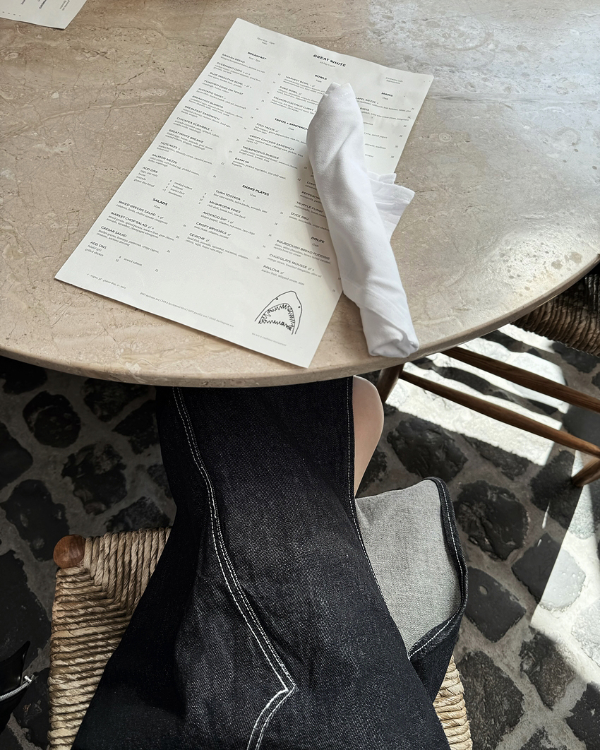 Guse Slit Maxi Denim Skirt