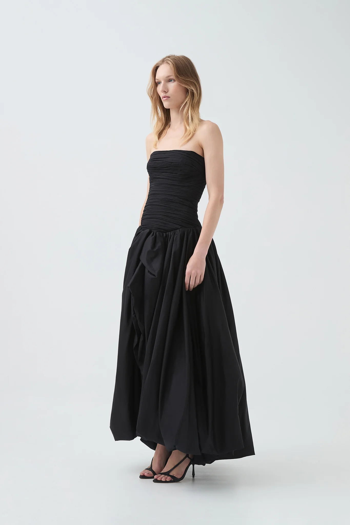 Aje Violette Bubble Hem Maxi Dress(Black)